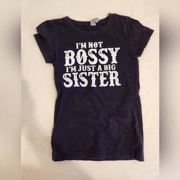 I'm Not Bossy I'm Just A Big Sister Funny Toddler T-shirt - Picture 1 of 4
